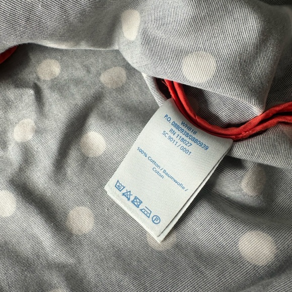 Woman’s Boden Blue Polka Dot Print Tank Top Collar Button Front Dress Size 12 - Picture 14 of 15